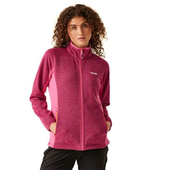 Regatta Womens/Ladies Highton IV Full Zip Fleece Jacket / Flamingo Pink - Picture 4 of 6